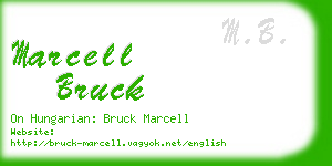 marcell bruck business card